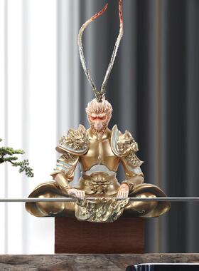 新款直销斗战胜佛摆件客厅玄关电视柜齐天大圣孙悟空办公室摆设乔