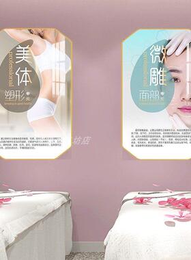 美容院装饰画会所理疗SPA背景画中医养生馆墙画美容美体定制挂画