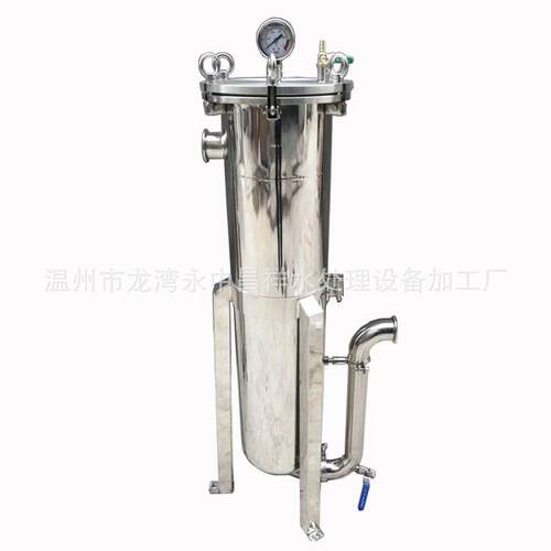 温州厂家供应润滑油过滤器柴油过滤DN50平盖法兰2号布袋式过滤器 - 图3