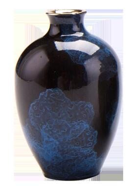 铜 平安喜乐彩铜花器插花花瓶家居装饰摆件创意花器