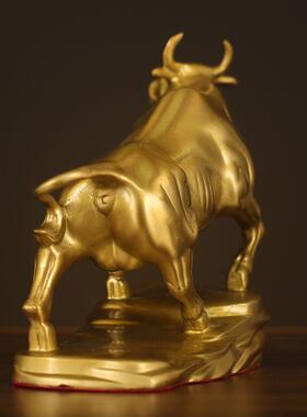 元旦节运势如虹牛铜牛摆件纯铜工艺品特大号金牛摆件