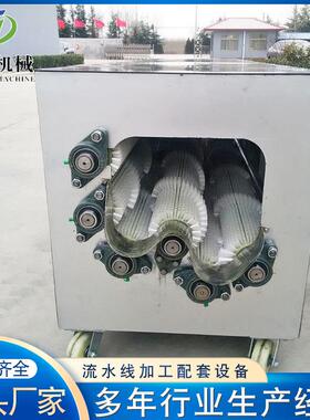 全自动毛辊清洗机设备不锈钢胡萝卜去皮清洗机海蛎子去泥清洗机