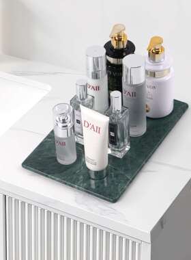 厂家天然大理石托盘方形首饰收纳家居摆件装饰品样板间酒店软装