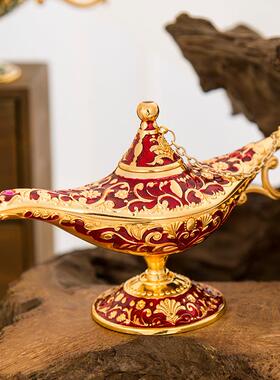 厂家欧式金属阿拉丁神灯工艺品复古创意家居酒柜装饰摆件礼品