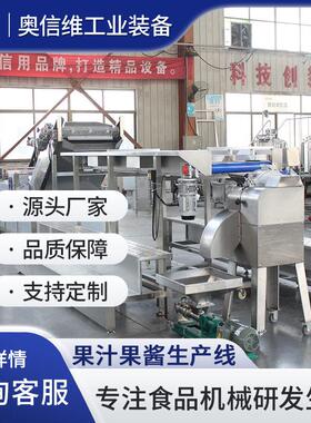 鲜果榨汁加工设备沙棘果浆饮品生产设备海棠果深加工生产线
