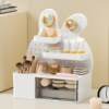Desktop rabbit hole plate storage rack work station student dormitory desk pen holder desk drawer storage box sorting box