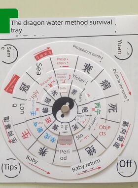 龙向水法活盘水法罗盘三合四局加厚不变形五层转动