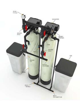 多介568质过滤器去水垢锅炉软化设备活去铁英锰石砂性炭过滤水设