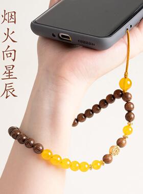 敦煌设计院国风金丝檀木手机挂绳