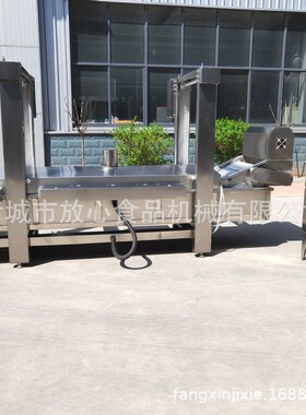 鸡爪工加全套油流水线全自动大型油炸机  蚕豆麻炸花油炸设备