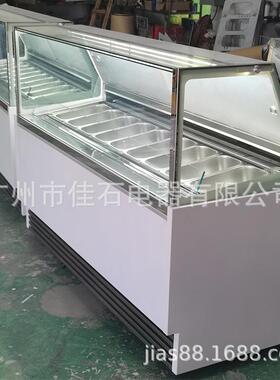 厂家供应 9盘 直角雪糕柜 ice cream showcase 110V 冰淇淋展示柜
