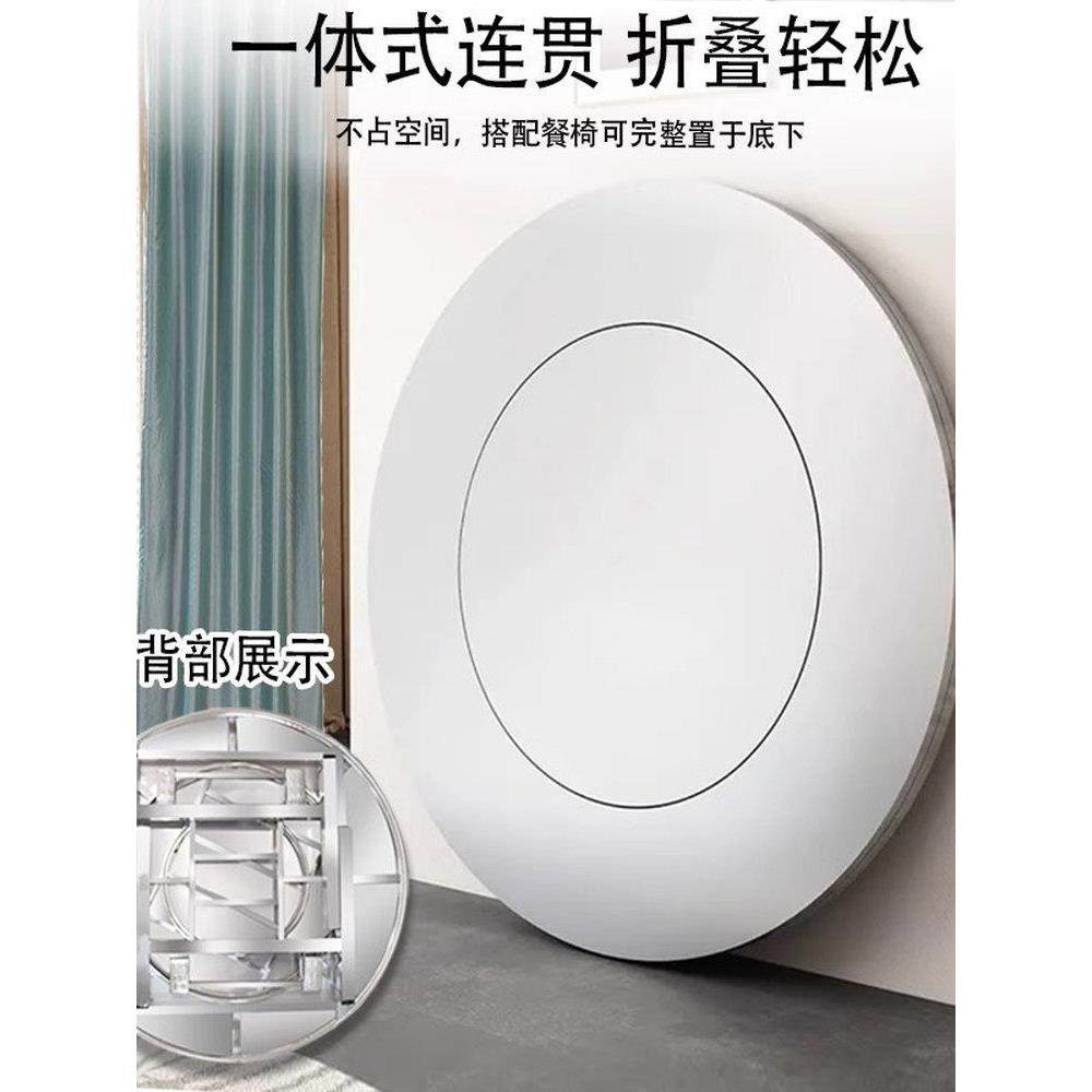 304不锈钢加厚圆桌转盘餐桌家用一体折叠桌饭桌餐厅家用桌火锅桌,淘宝优惠券,粉丝福利购,淘宝优惠卷