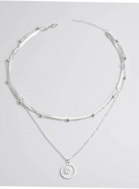 女士项炼春季新款简单多层吊坠炼