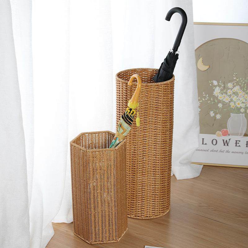 仿藤伞架伞桶酒店客厅家居创意雨伞收纳桶欧北花盆套瑜伽垫收纳筐,淘宝优惠券,粉丝福利购,淘宝优惠卷