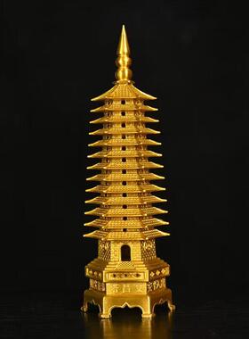 全铜文昌塔工艺品饰品家居装饰办公陈设9层13层铜塔礼品中国风
