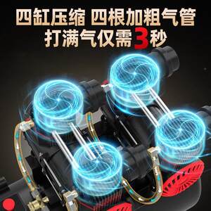 英格索兰无油静音空压机可携式气泵木工高压打气泵工业级220v小型