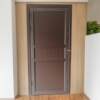 Brown pure aluminum alloy door courtyard door interior door storage room door full gusset bath thickened wear-resistant