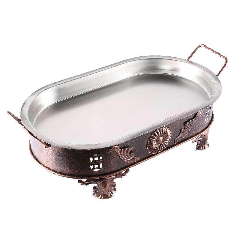 海鲜大咖盘商用家用烤鱼炉龙虾盘海鲜大卡锅餐厅长方形圆形大咖锅,淘宝优惠券,粉丝福利购,淘宝优惠卷