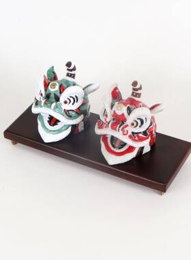 新中式树狮子头饰摆设样板房间客厅MC-TY-58茶几案台脂电件视柜现
