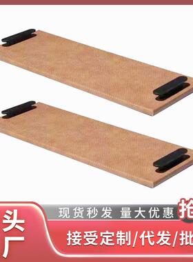 现代简约灰色橘色高端木质金属托盘酒店餐厅家居收纳托盘装饰摆件