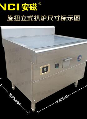 安磁台湾手抓饼机器商用电热扒炉牛排铁板烧鱿鱼铜锣烧炒饭设备