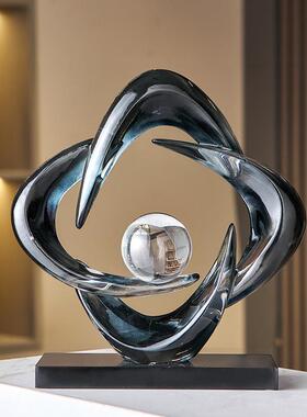 时来运转创意高级感客厅玄关家居饰品博古架办公室装饰摆件工艺品