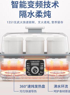 龙光陶瓷水电炖锅LG-DZG15全以动自多功能6L隔上煲汤炖盅