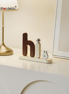 满得达奶油风家居入户玄关电视柜桌面装饰品前台摆件开业礼物新居