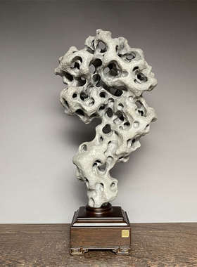 广西类太湖石天然原石灵璧奇中式客厅桌面书房装饰小中型摆件国风