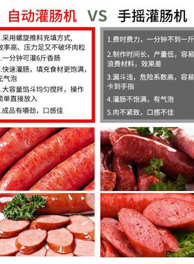 全自动不锈钢灌肠机多功能火腿肠香肠灌装机商用电动灌香肠机设备