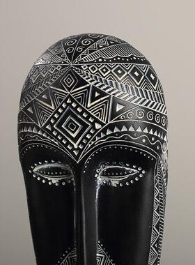 非洲元素面具摆件覆古怀旧艺术品客厅样板房桌面新居装饰个性礼品