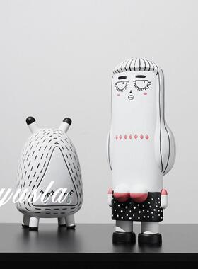 现代简约卡通可爱家居软装饰品儿童房间桌面客厅电视柜玄关柜摆件