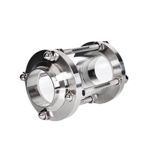 不锈钢304 316 卫生级 焊式视镜 焊接连接玻璃管视镜 管式视镜 - 图2