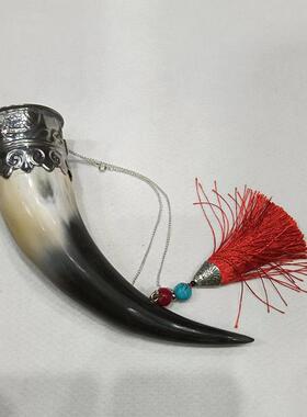 牛角杯挂件礼物仪敬酒杯内蒙古特色手工艺品蒙餐店用品纪念品包邮