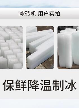 厂家供应 全自动大型冰块制冰机 商用冰砖机 工业袋冰机 板冰机