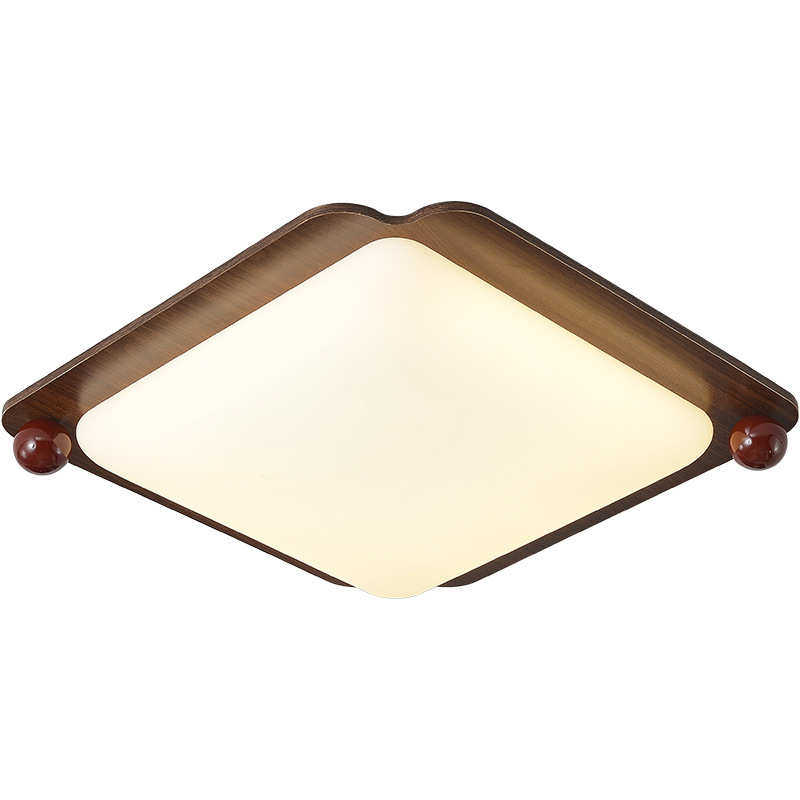 客厅吸顶灯高级感超薄护眼led房间灯中古风胡桃色简约大气大厅灯,淘宝优惠券,粉丝福利购,淘宝优惠卷