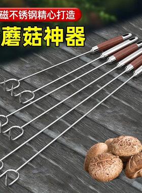 找菌子神器拾菌捡蘑菇二齿小耙子拾野生鸡枞挖云南蘑菇勾子农具
