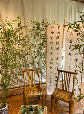 竹架搭建竹竿迎宾展框支架节庆礼道具竹子展示架户外活动背景拱门
