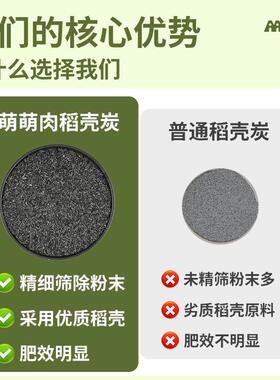 天然植物稻壳炭园艺花卉种菜种植钾肥农家有机肥透气抗病天然肥料