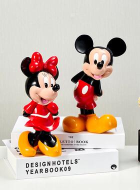 米奇摆件米老鼠手办公仔客厅电视酒柜家居橱窗软装玄关轻奢装饰品