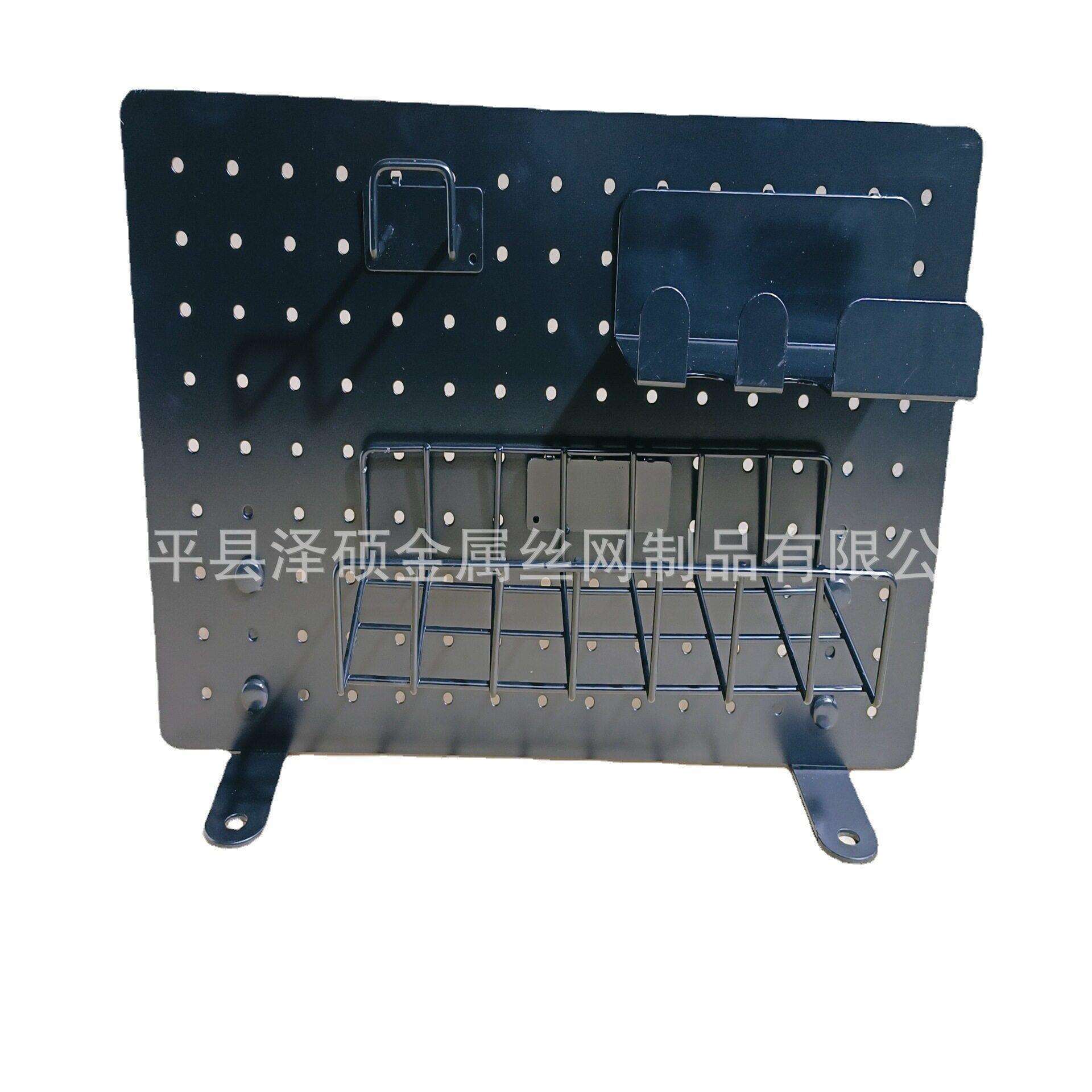 Table storage hole board, no need to punch the shelf hole, electric 02 brain table, iron art decorative bookshelf, creative hole board