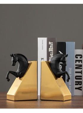 马头马dq10018到成功金属书家挡书立室架摆件书摆设居书房办公桌