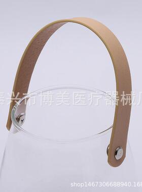 北欧风插花干花水果收纳罐香薰瓶居家轻奢提手玻璃水培花瓶