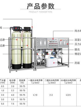 工业纯水机半导体 化妆品 食品医疗化工玻璃清洗反渗透水处理设备