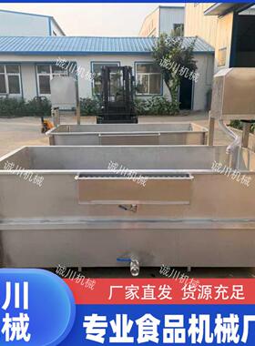 2米全自动气泡喷淋清洗机效去泥去杂蔬菜瓜果清洗设备叶菜