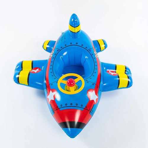 飞机飞机夏季艇坐儿童方向盘新款厂家直销游泳圈加厚2023宝宝充气 - 图2