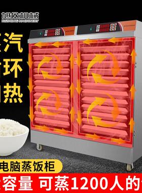多功能蒸饭车全自动饭菜肉类海鲜蒸柜食堂工厂商用不锈钢设备