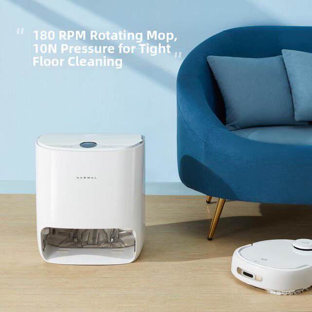 Cloud Whale Sweeping Robot J1 Little Beluga Smart Home No- Clean Mop Sweeping, Mopping and Drying Set
