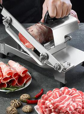 家用切羊肉卷机 304不锈钢切肉机 小型刨肉机GOSSOO高狮
