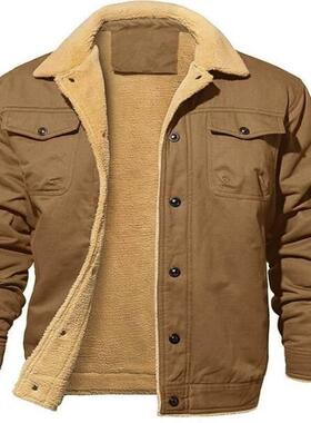 M 56722 Men's Fleece Jacket Workwear Casual Jacket 士加绒